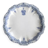 Flat plate ø23 - porcelain crystal earthenware - e. bourgeois