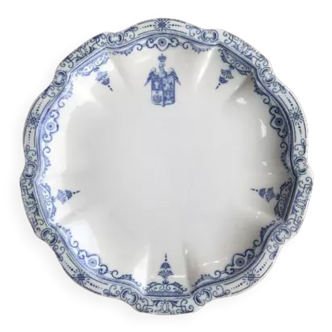 Flat plate ø23 - porcelain crystal earthenware - e. bourgeois