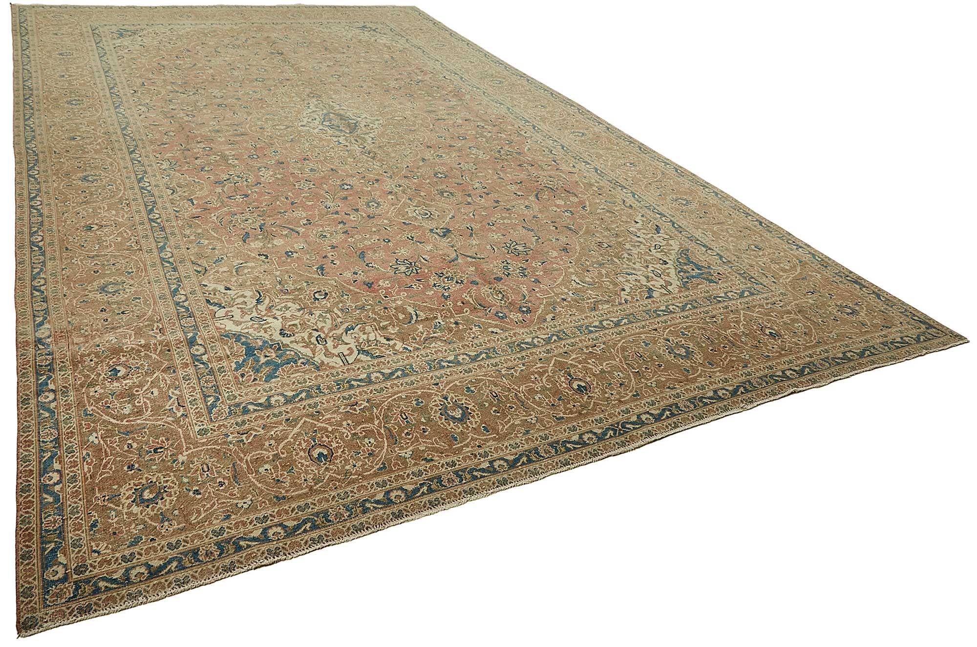 Tapis vintage unique fait à la main 293 cm x 484 cm