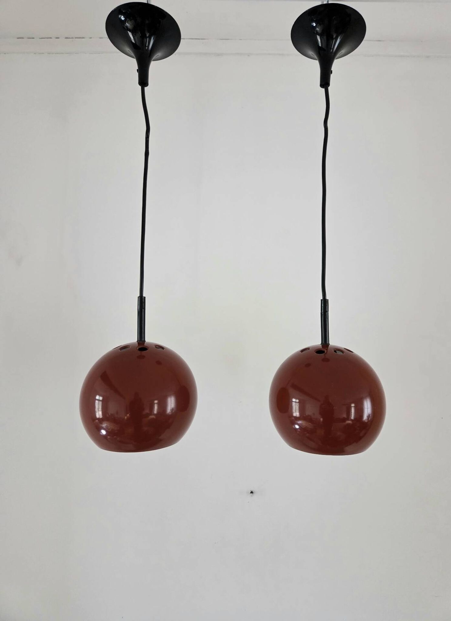 Paire de suspensions eyeball vintage