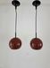 Pair of vintage eyeball pendants