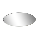 Beveled oval table mirror