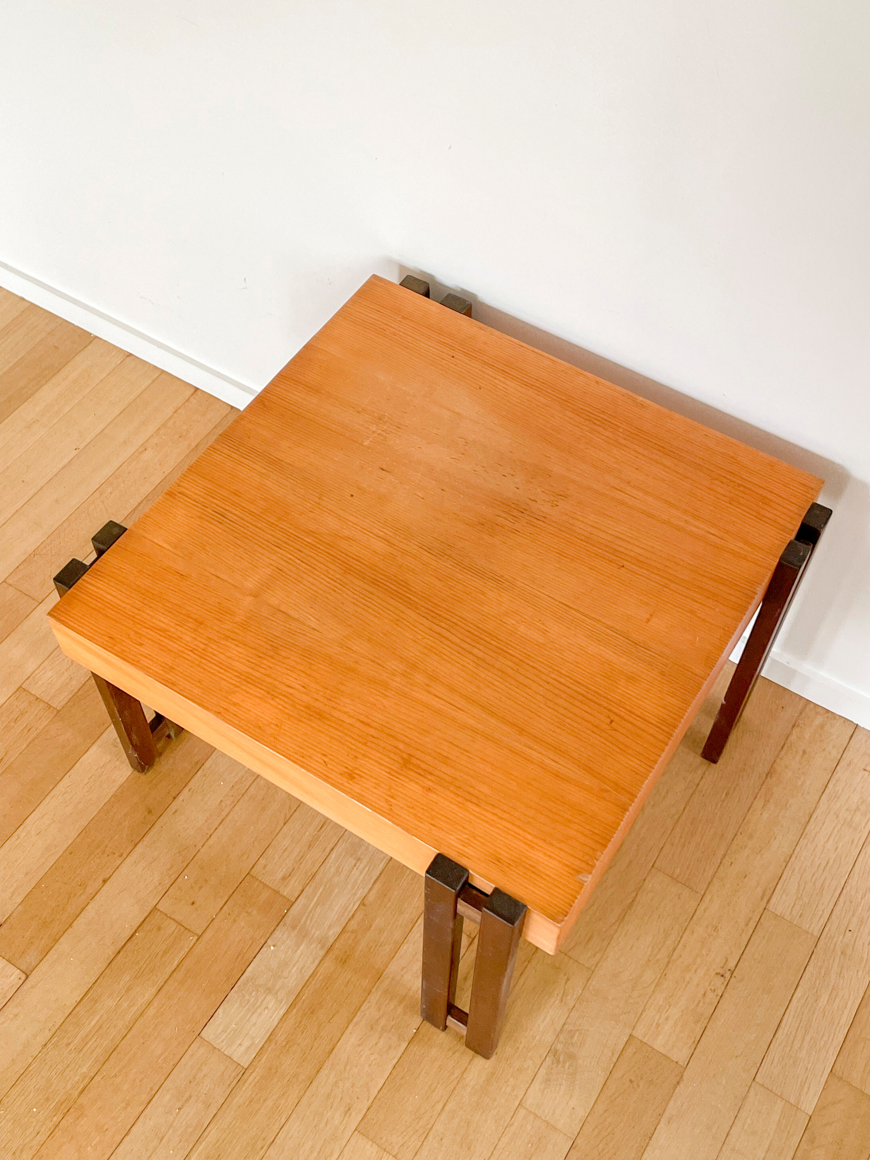 Scandinavian wooden coffee table, 1970