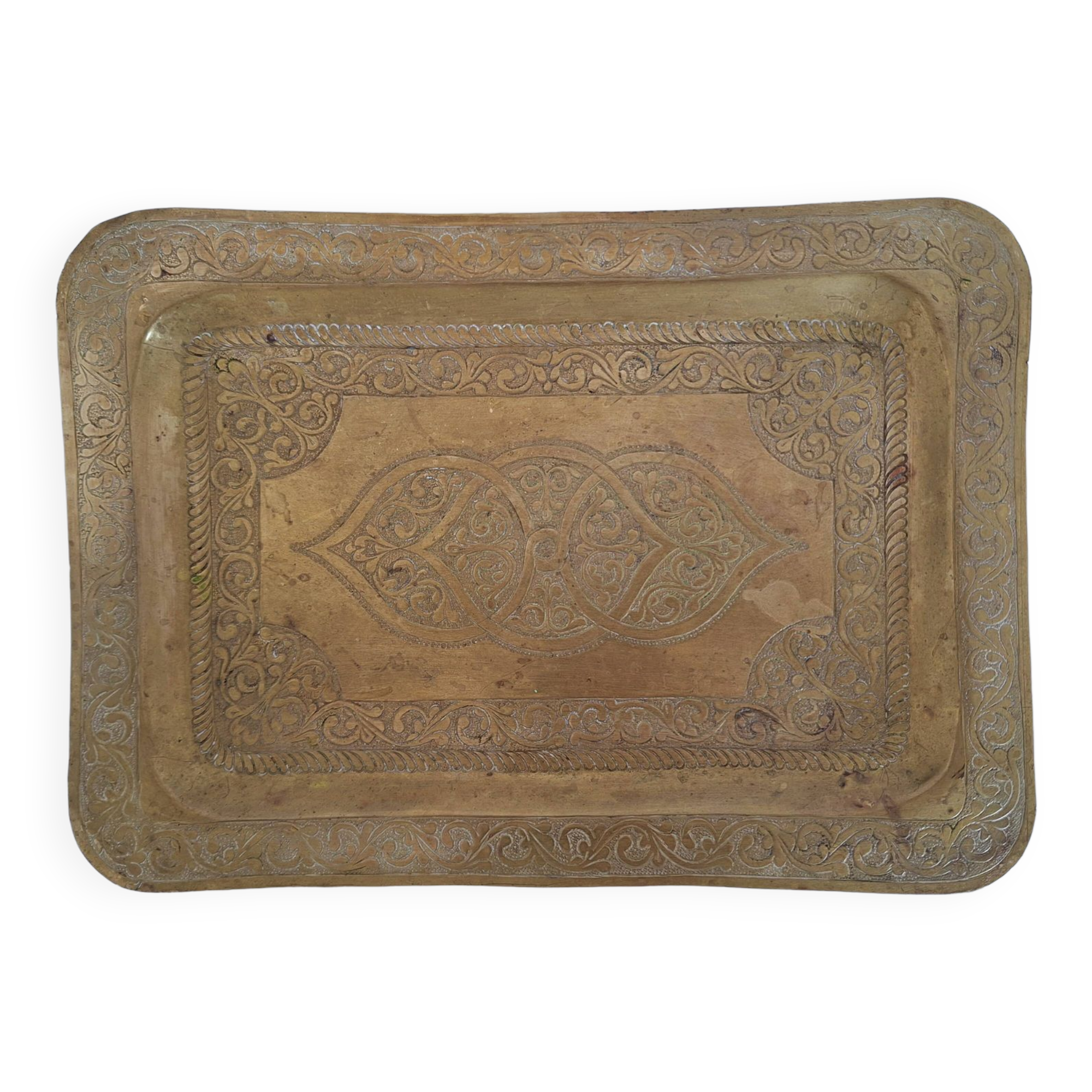 Vintage brass tray