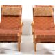 Paire de chaises longues vintage Pernilla-3 par Bruno Mathsson