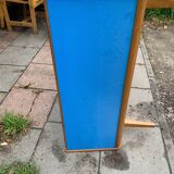 Mid-century daybed in oak and blue formica, Czechoslovakia, 1960s