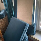 Vintage Velvet Jean Roche Bois Sofa