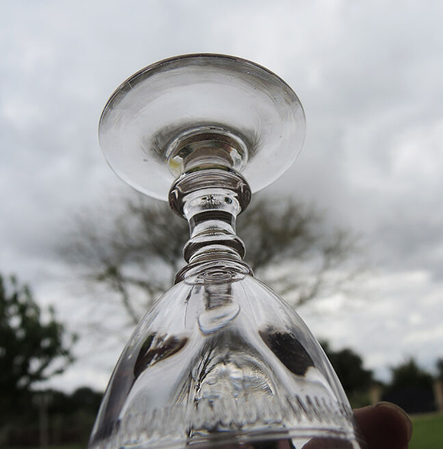 9 old port glass art deco style glass