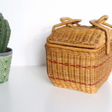 Wicker basket, picnic basket