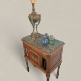 Walnut and green marble sideboard – Louis XVI style – Early 19th century