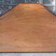 Art deco wooden trapeze mirror, 80x62cm