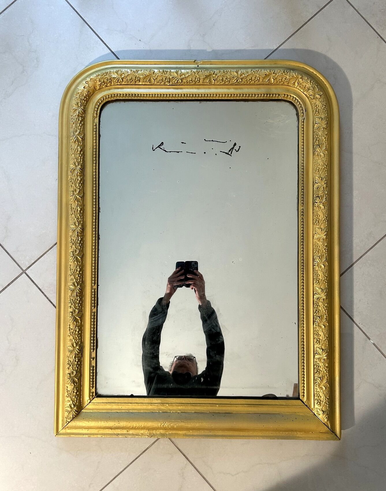 Vends miroir de cheminée ancien