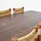 French brutalist dining table inspired by Georges Robert