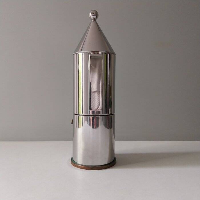 Aldo Rossi Italian coffee maker - La Conica 6-cup espresso