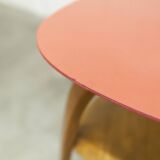 "Bowwood" tripod coffee table designed by Hugues Steiner and manufactured by Baumann in the 1960s