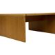 Table basse carrée minimaliste en chêne, années 70