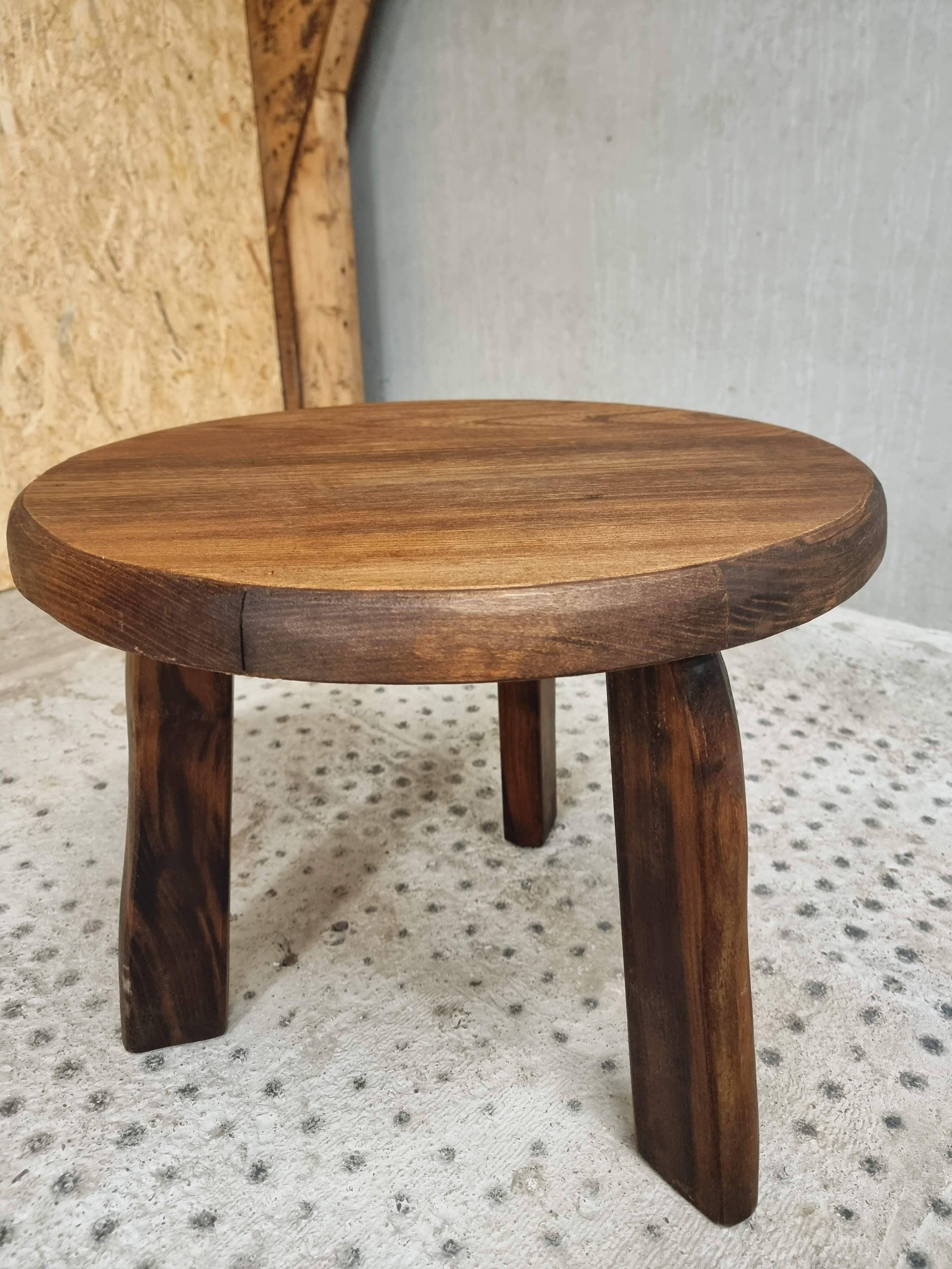 Vintage coffee table brutalist side table plant table 60 cm