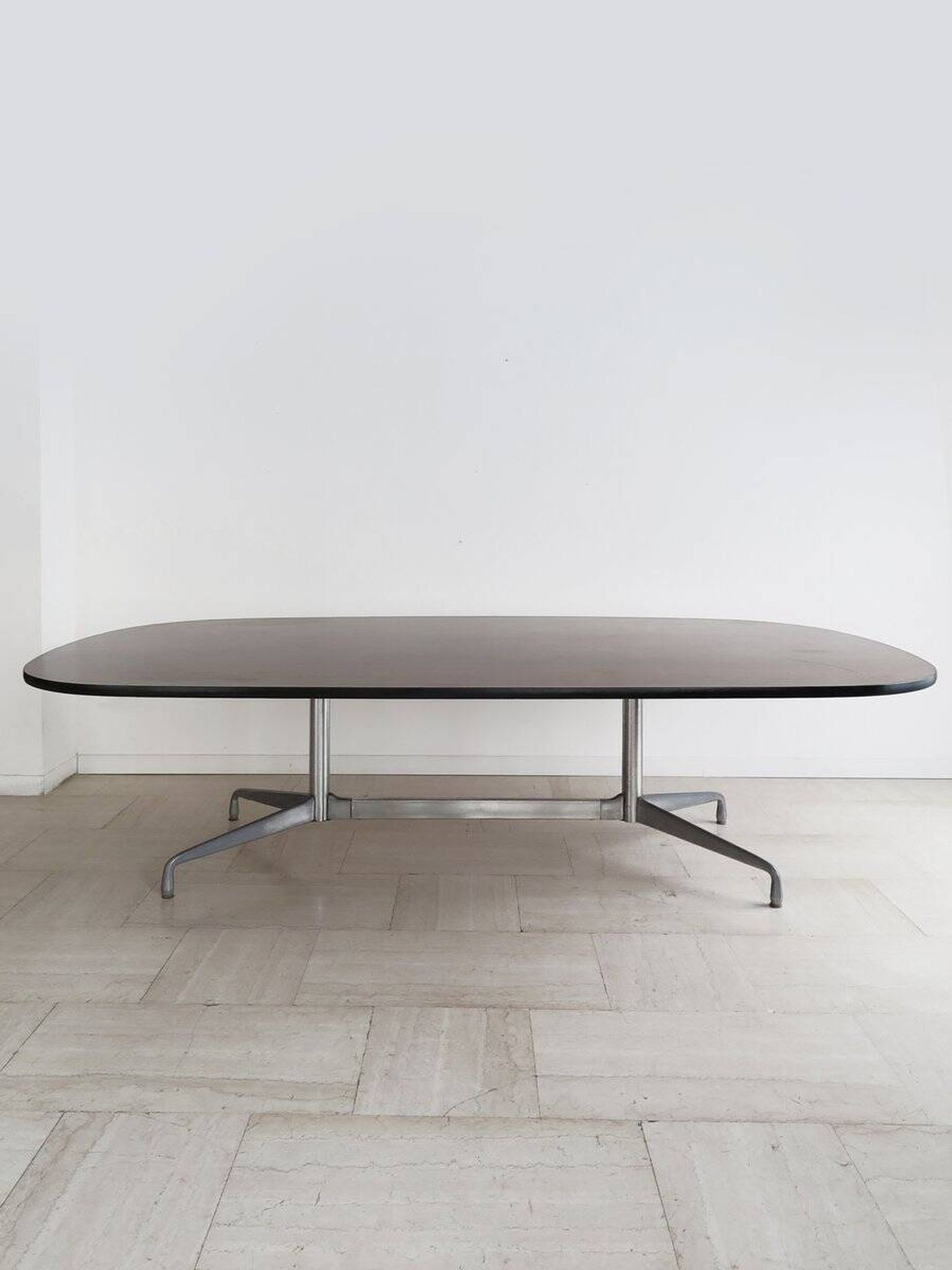 Large Wood and Aluminum Table by Charles & Ray Eames for Herman Miller, 1960s