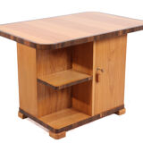 Art Deco coffee table in ash and walnut