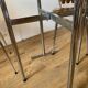 Formica folding table and two petal chairs from the 70s