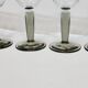 6 verres à vin vintage Bormioli Rocco en cristal gris strié