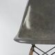 Paire de 2 chaises de salle à manger Eames DSW originales Herman Miller, gris éléphant