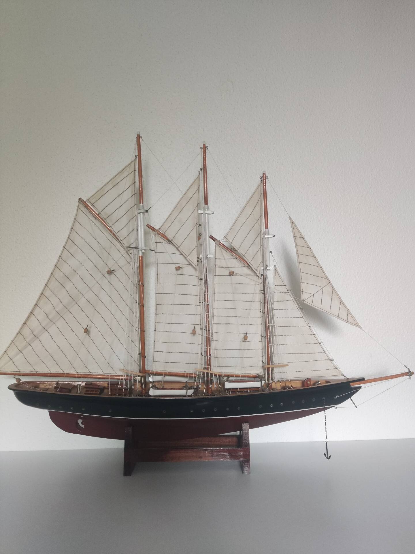 Collection model of the three-masted schooner L'Atlantide.