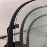 Metal and glass nesting coffee table 1970