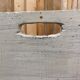 Old patinated washerwoman tray and its beater