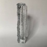 Frosted glass vase from the 1970s