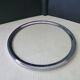 Glass and silver metal underside