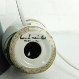 Hand painted ceramic table lamp, Mid-Century, Italy 1950s