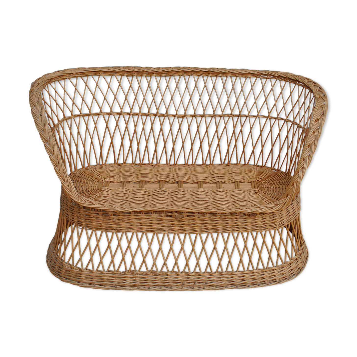 1960 wicker bench
