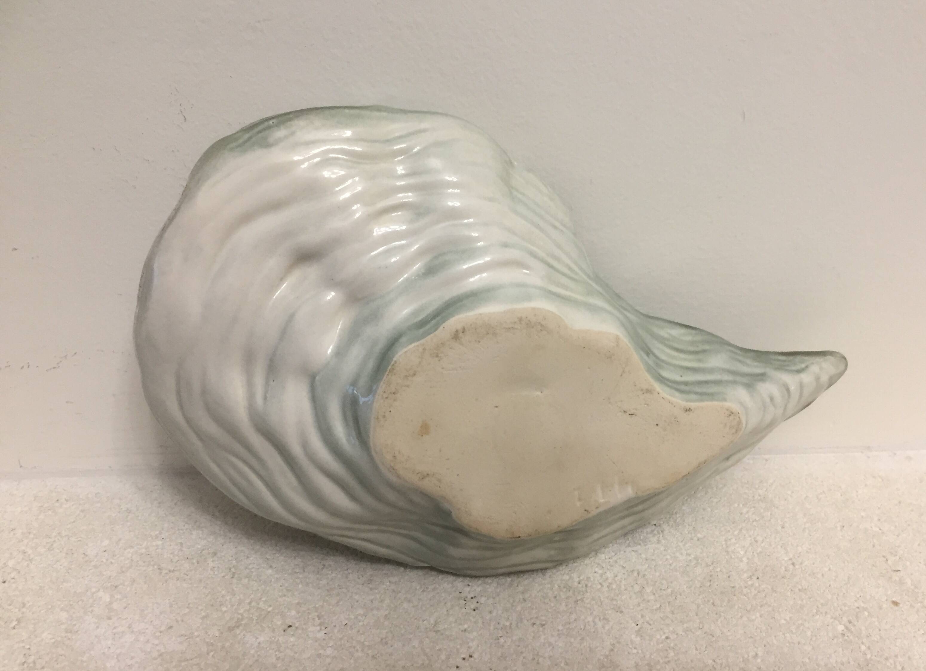 Holder for 12 oyster forks - slip - ceramic - vintage