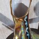 Vase pichet en terre cuite vernissée , forme aiguière