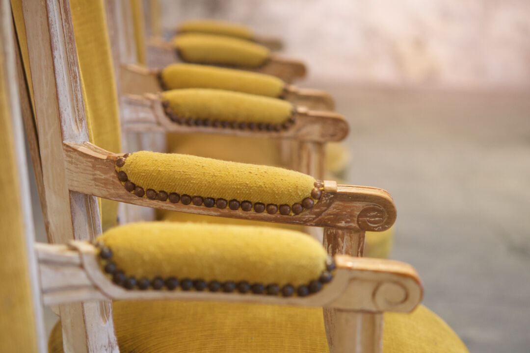 Series of four chairs Louis XVI 1940'