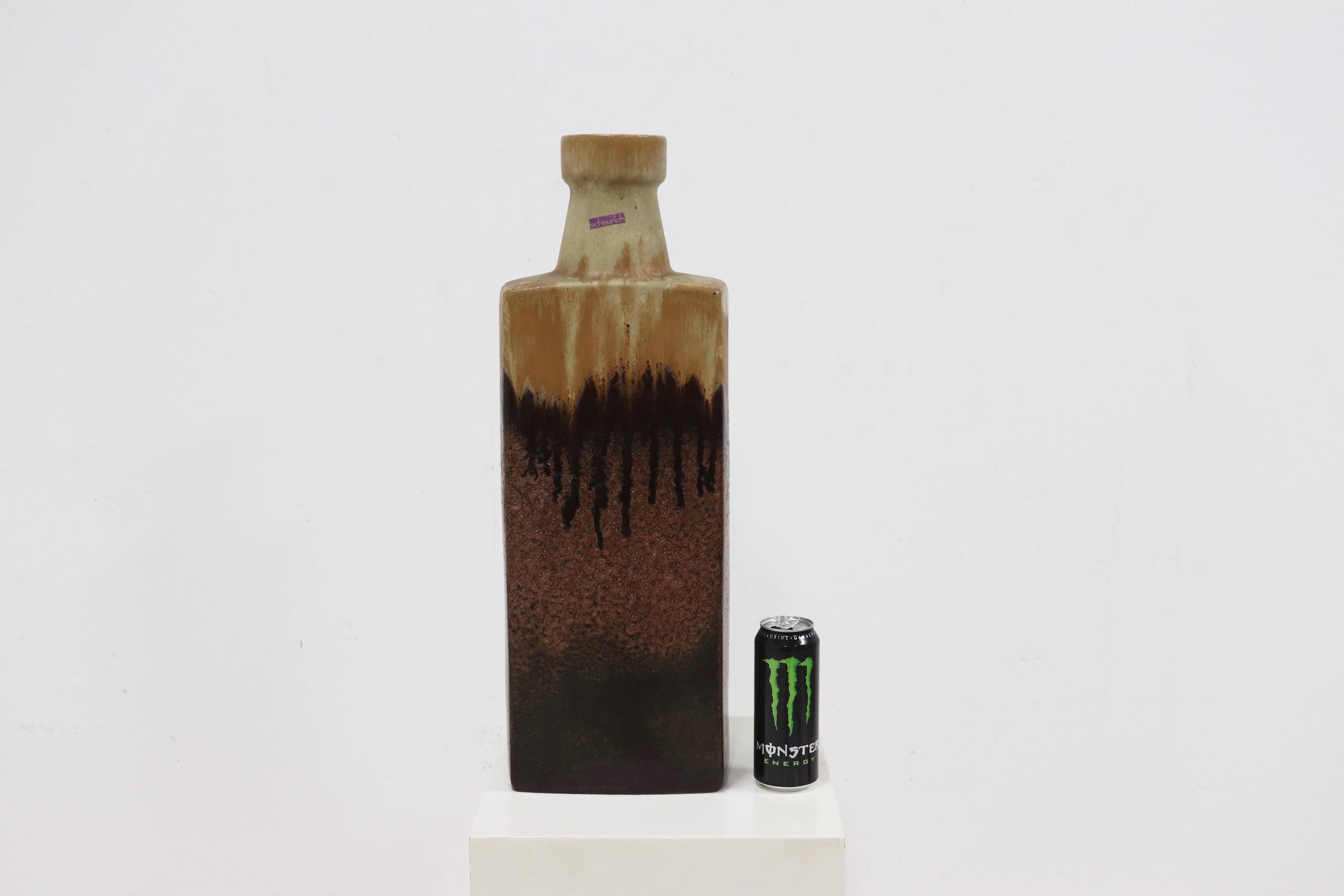 Vase en céramique XL de Scheurich Allemagne années 1960