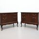 Ensemble de grande table de nuit style Queen Ann.