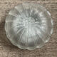 Vintage flower ceiling light or wall sconce in pressed moulded glass.