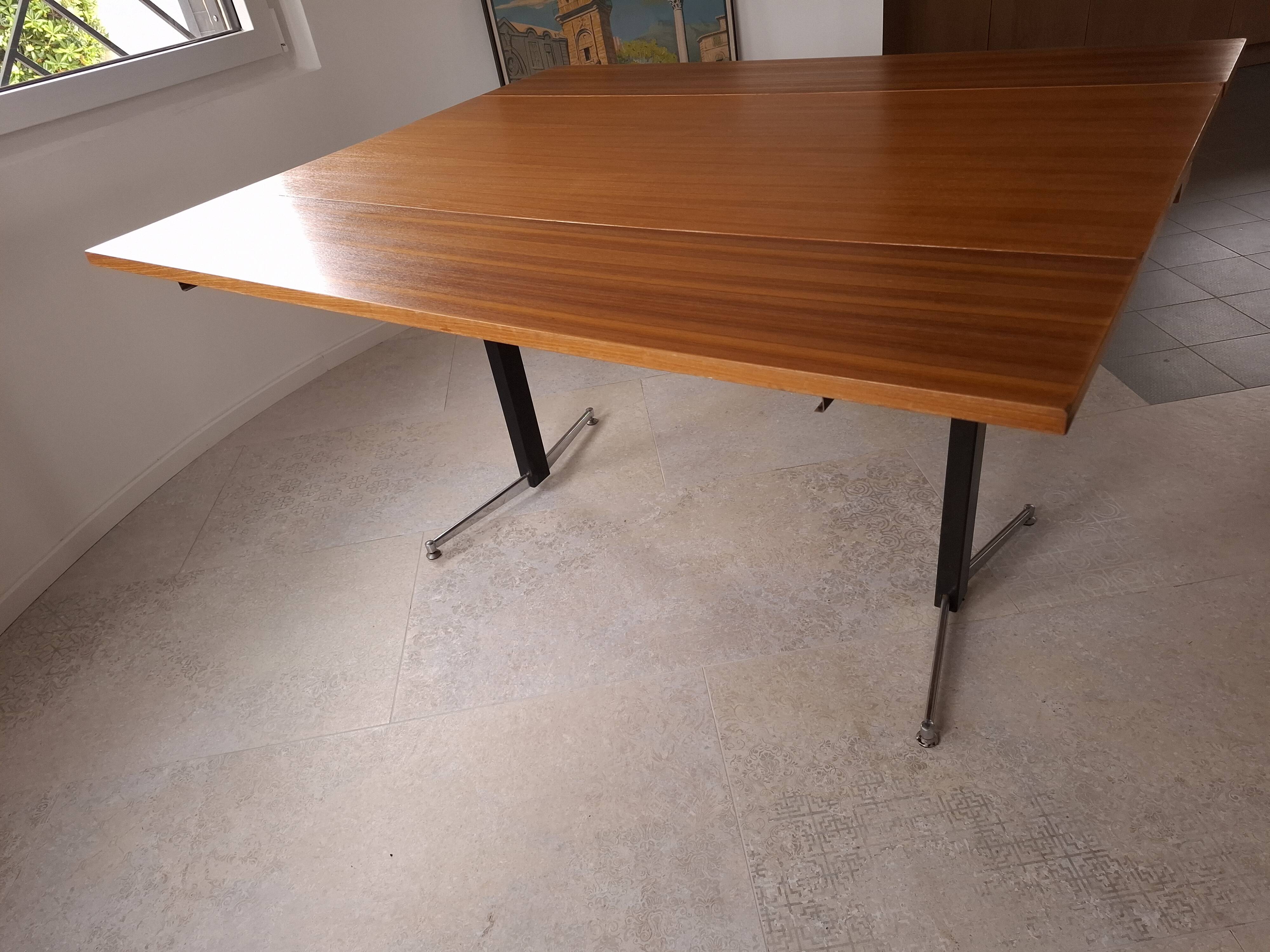 Table modulable extensible, années 50-60