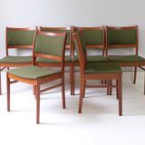 Set of 6 teak chairs