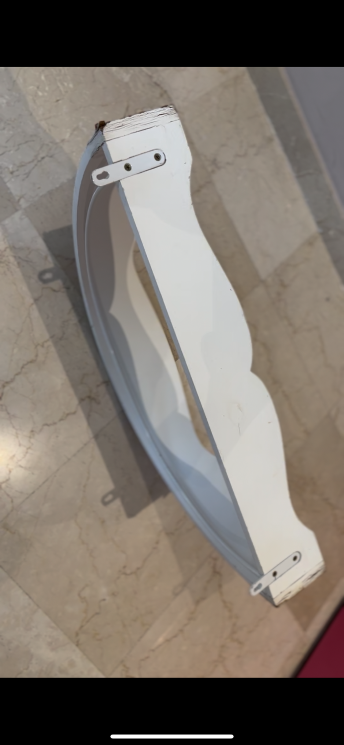 Hanging canvas headboard