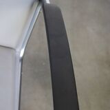 Vintage grey cow leather bauhaus design armchair by Ahrend de Cirkel