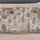 Vintage glassware set with gold filigree – 1960s