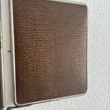 Vintage 1930s triptych barber mirror registered G.B Paris - 28 x 69 cm