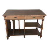 Ancien meuble de classement de banque en chêne – Mobilier de métier