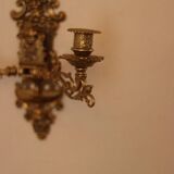 Applique murale suédoise en laiton, style milieu du siècle