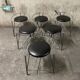 6 silver moon stools by Pascal Mourgue for Fermob 1985