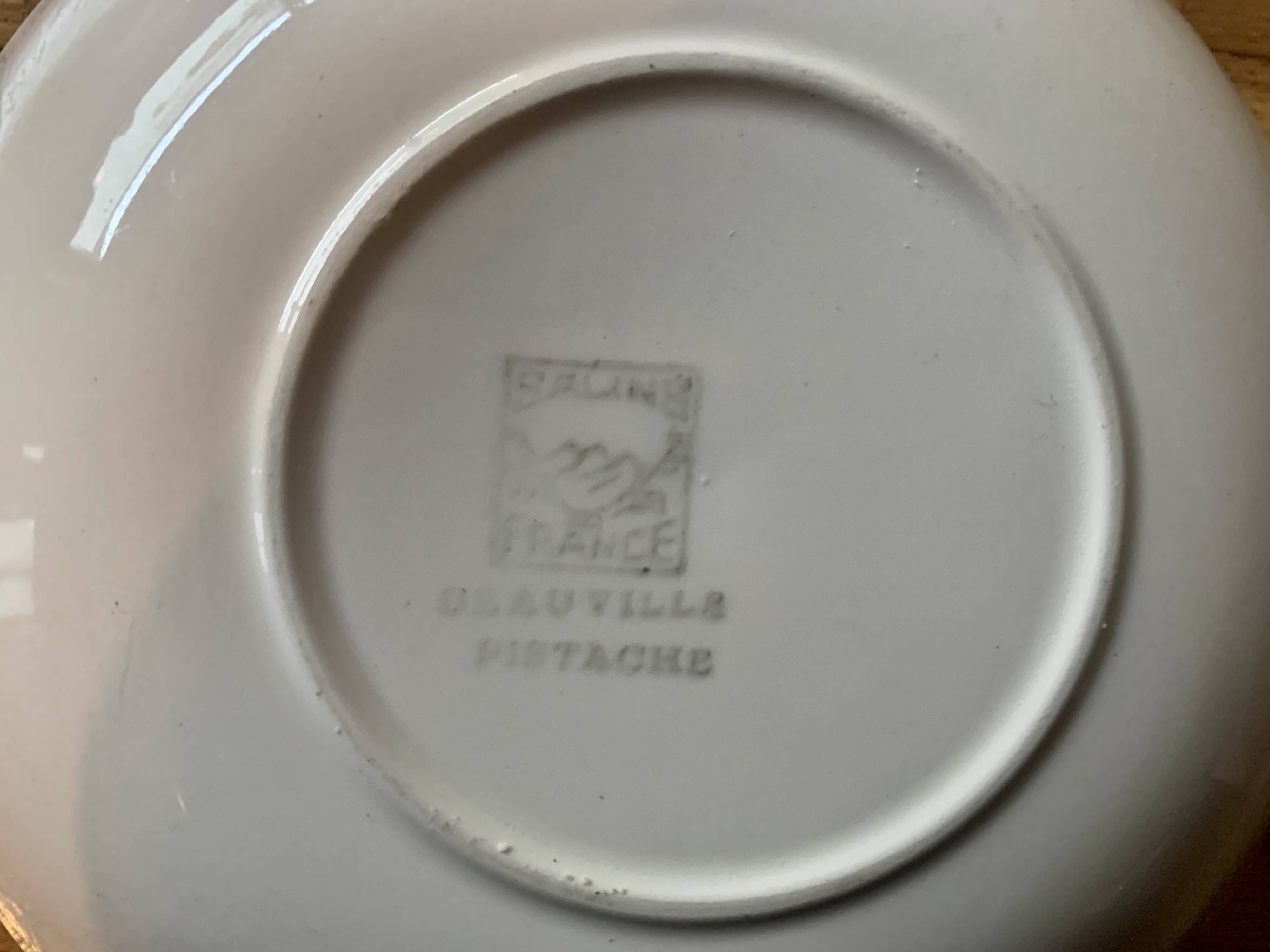 Set of 6 Salins soup plates - Deauville series - 1960