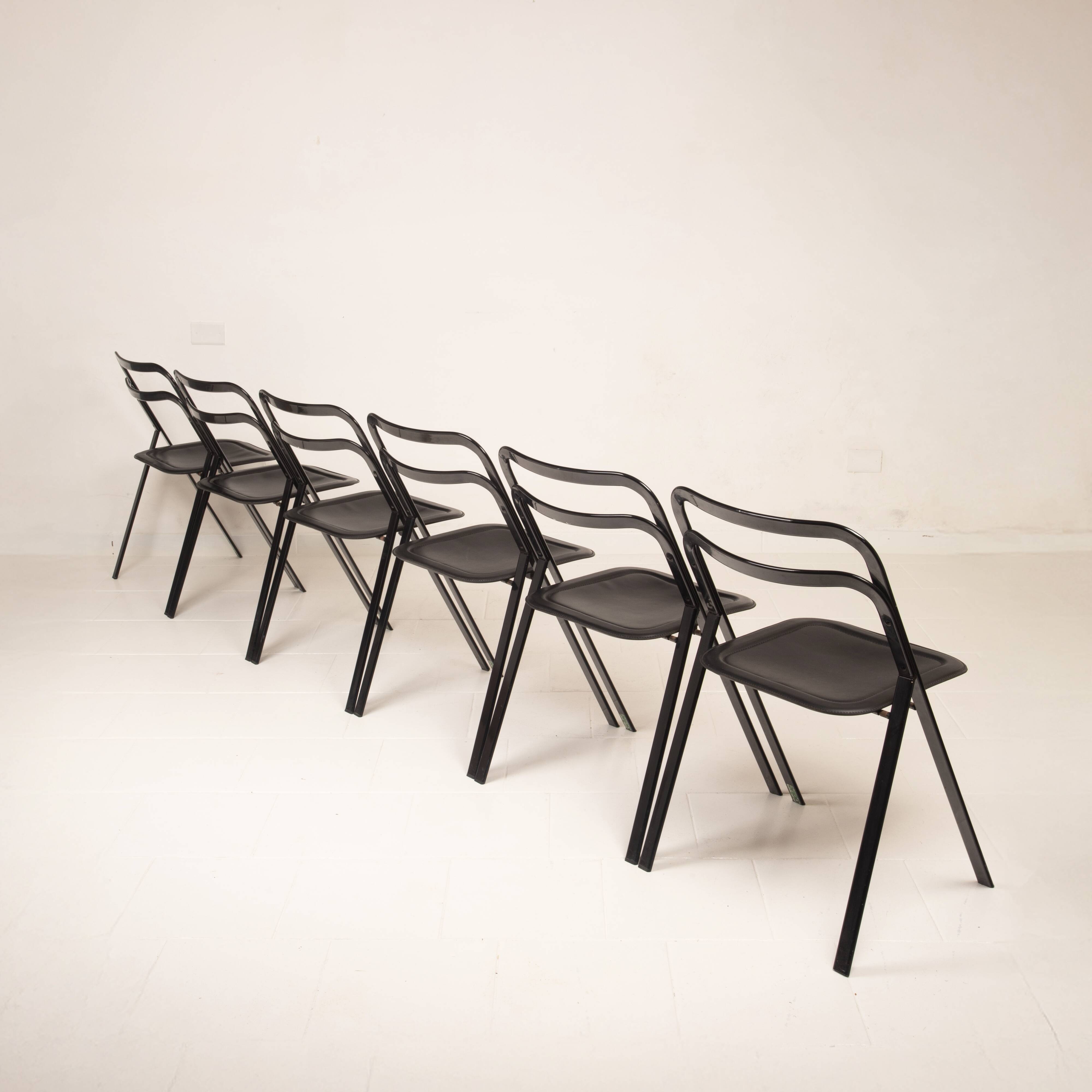 Chaises pliantes Clio par Giorgio Cattelan pour Cidue